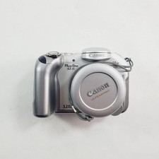 Canon PowerShot S1 IS Digital Camera 10x Zoom Silver For Parts Not Tested