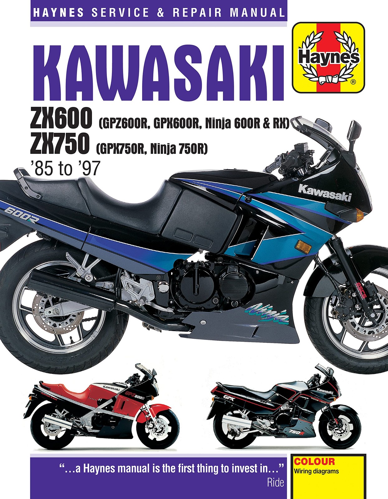 Kawasaki Ninja ZX600 Motorocycle Repair Manual. Free Shipping** - Image 8