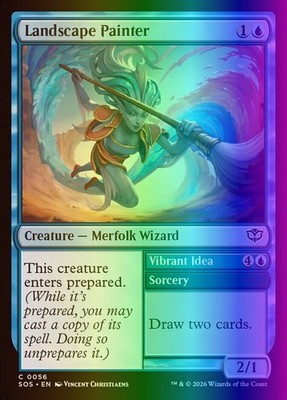 MTG Magic the Gathering Landscape Painter (56/432) Secrets of Strixhaven NM FOIL