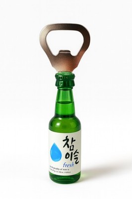 Korean Jinro Chamisul Soju Bottle-Shaped Magnetic Beer & Soda Opener```0