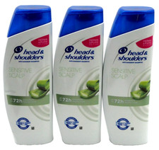 Head  Shoulders Sensitive Scalp Anti-Dandruff Shampoo 3 Pack   400ml Each   New