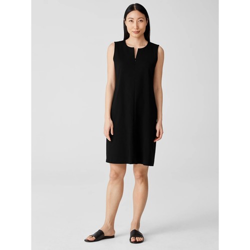 Abito Eileen Fisher a ponte con scollo spacco e zip davanti taglia XL - Foto 5 di 8