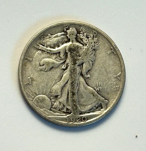 Photo of a 1920-S Walking Liberty Half Dollar from an eBay listing that sold on Jul 20, 2026