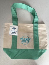 Trader joes pastel mini toto bag, mint color,...