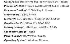Gaming PC Desktop for Sale