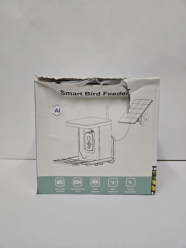 AI recognition, Solar-Powered Bird Feeder with Camera - Picture 3 of 4