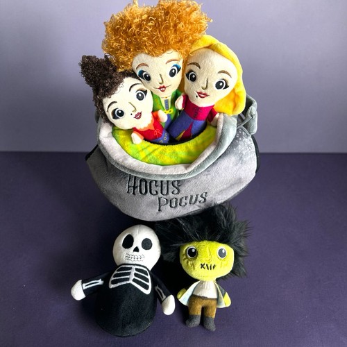 Rare Chewy Disney HOCUS POCUS CAULDRON HIDE & SEEK PUZZLE PLUSH SQUEAKY DOG TOY