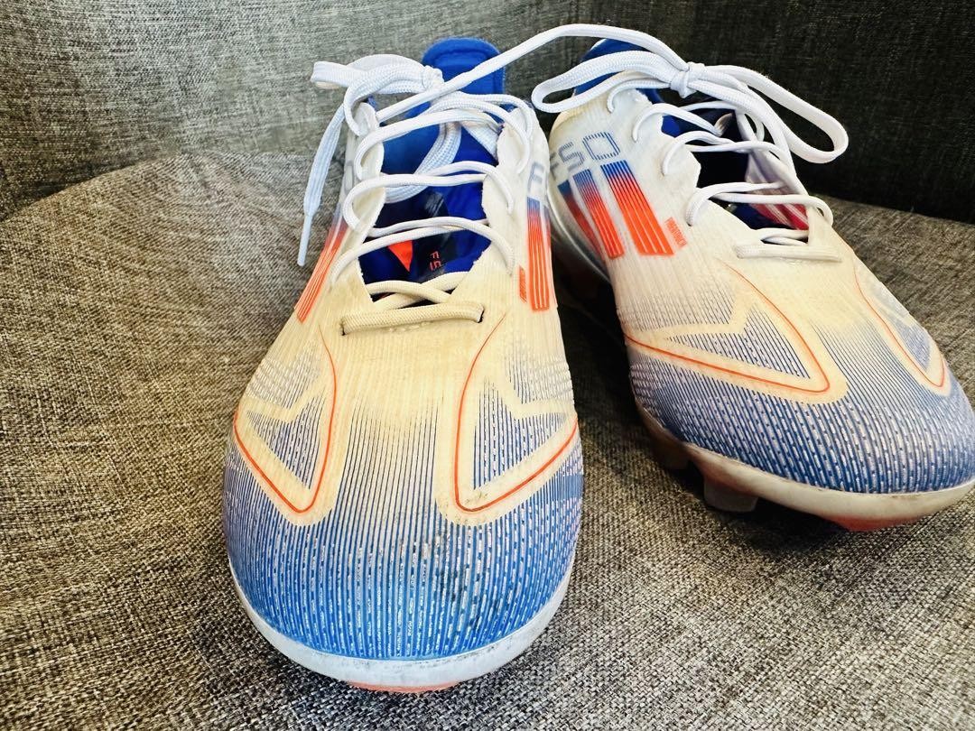 Adidas Men 5.5US F50 Soccer Shoes White Blue Orange | eBay
