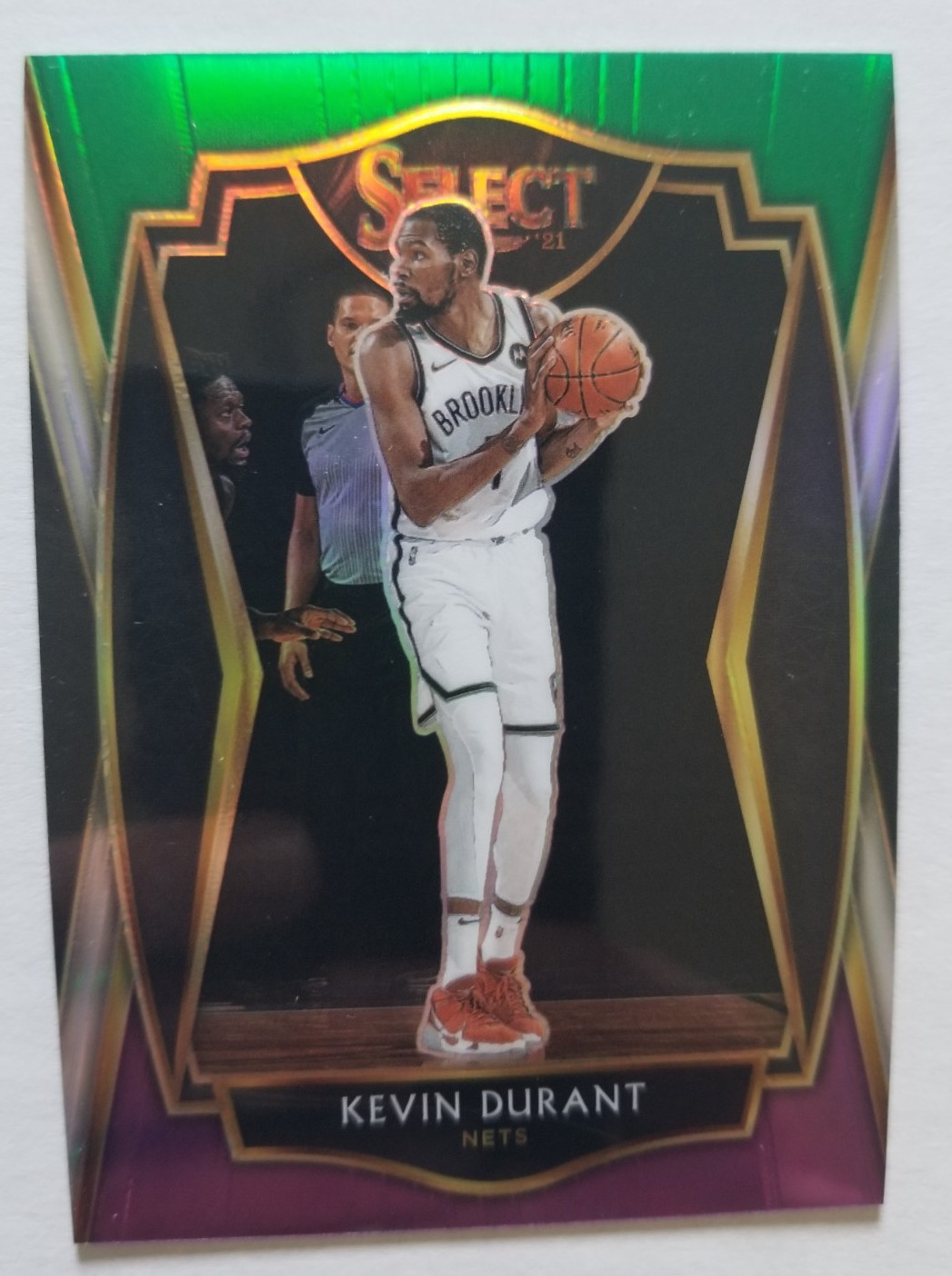 2020-21 Panini Select Premier Level Green White Purple Prizm Kevin Durant #101