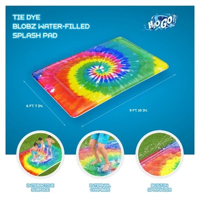 H2OGO! Tie Dye Blobz Water-Filled Splash Pad 9' 10” x 6' 7