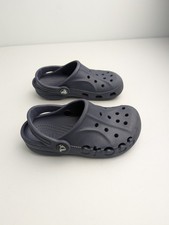 Crocs Youth Original Clogs With Strap Navy Blue Size 11 Great Condition