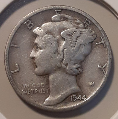 1944-S Mercury Dime 10c San Francisco Mint 90% Silver (#2d-13304/RBJ)