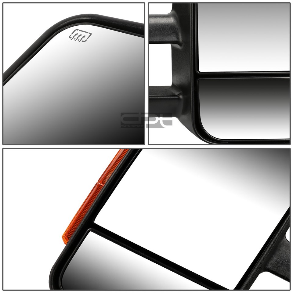 Fit 03-07 Gm Gmt800 Power+Heated+Led Signal Light Rear View Towing ...