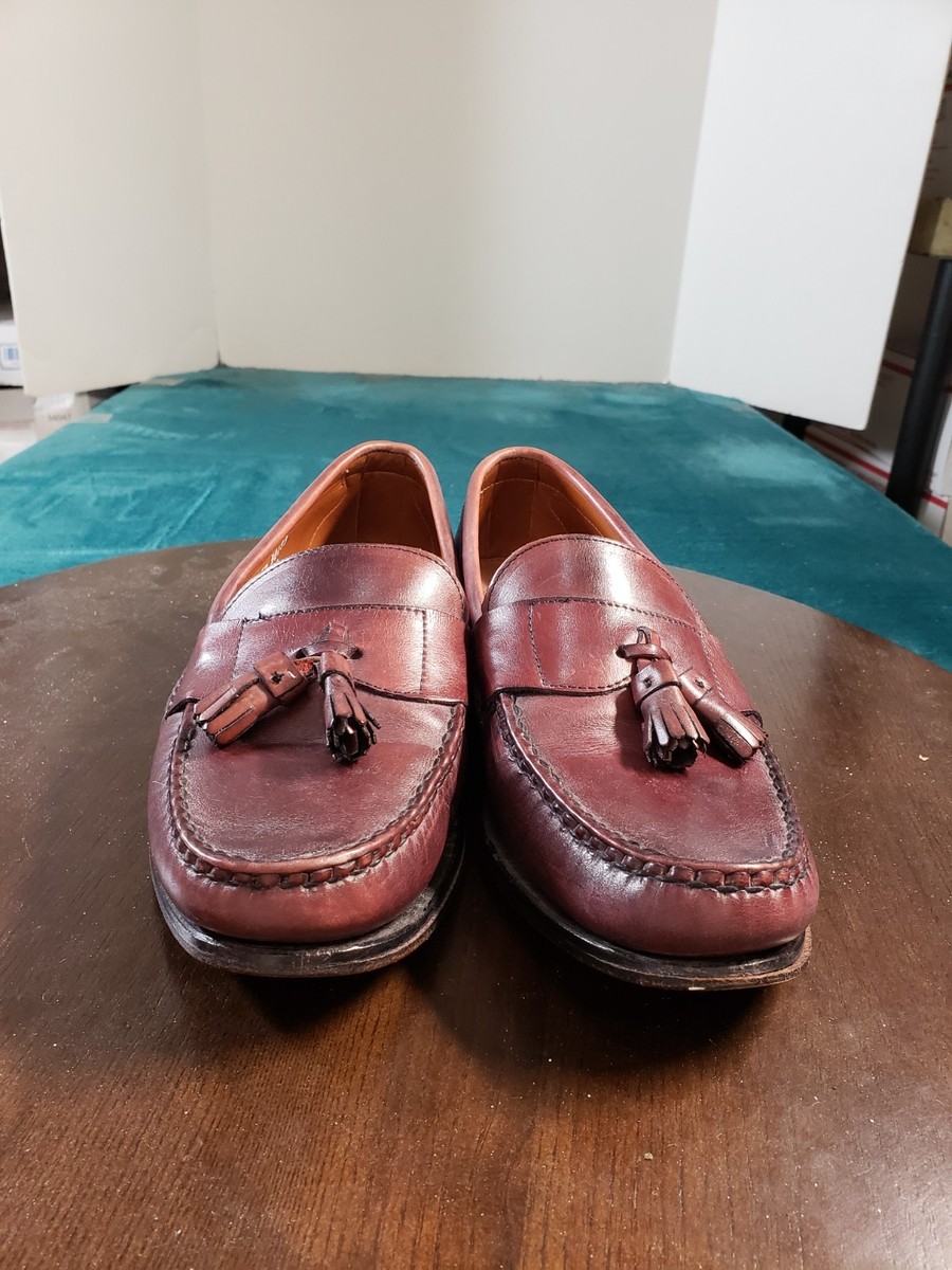 Allen Edmonds Schreier Tassel Loafer Men’s 12 D Brown Leather Slip On 50193 USA Allen Edmonds Schreier Tassel Loafer Men main image 4