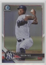 2018 Bowman Chrome Prospects Refractor 292/499 Dillon Tate #BCP235 j2c