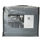 Hotel Collection Linen Blend 3 Piece KING Duvet Cover Set SLATE $600