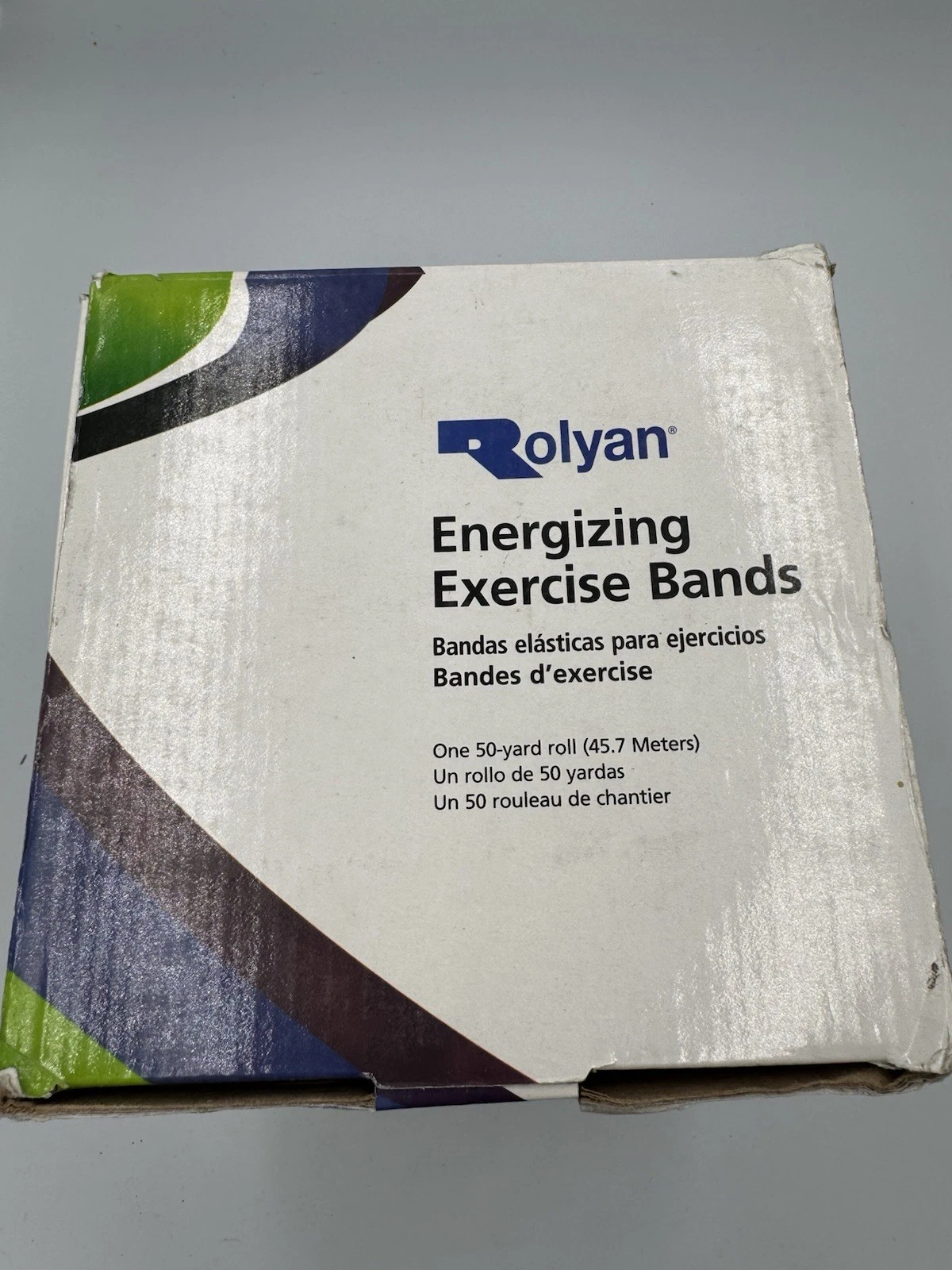 Rolyan Exercise Bands Non-Latex 4" x 50 yd Level 2 Orange Light Resistance