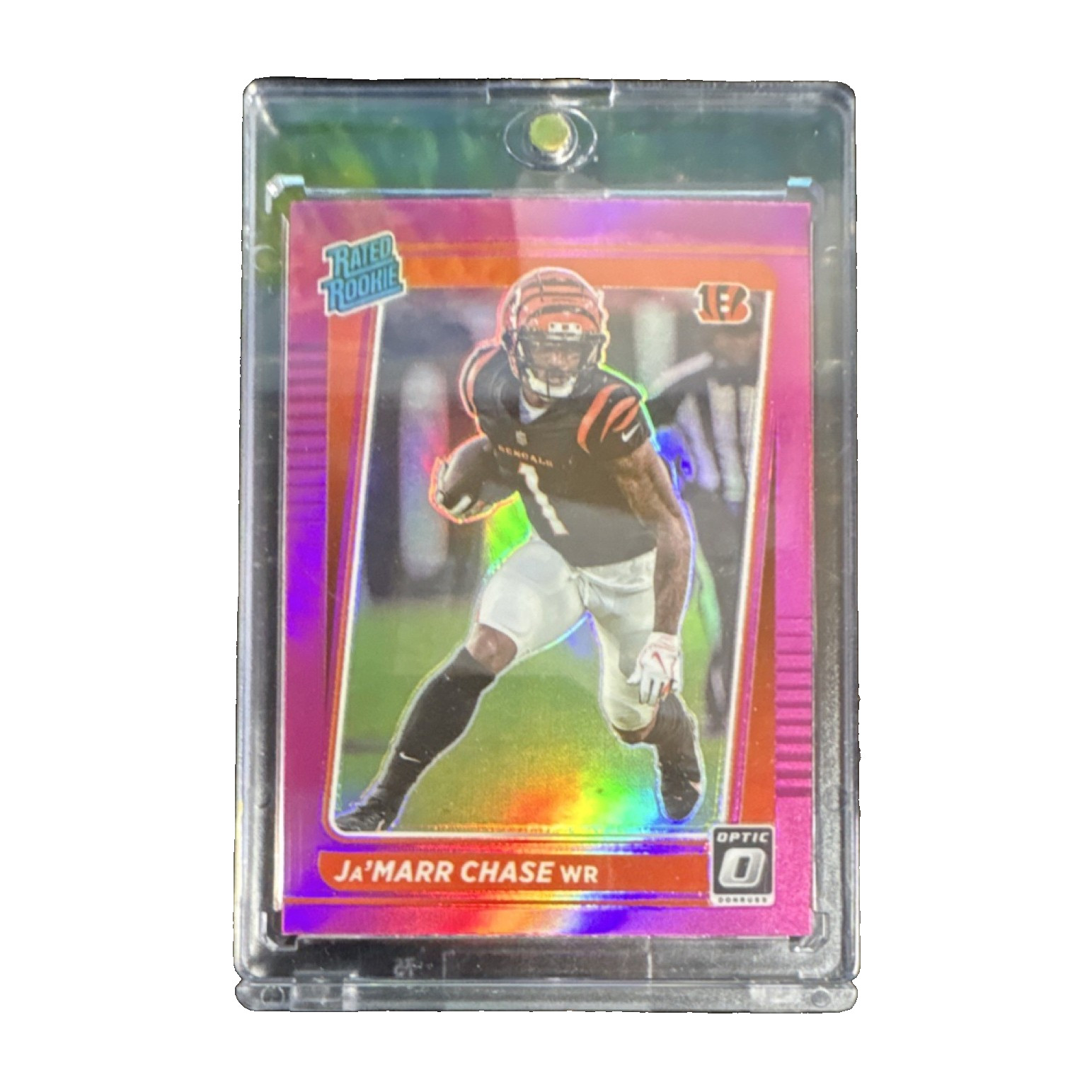 Panini 2021 Donruss Optic Ja'Marr Chase Rated Rookie #207 PINK PRIZM /79