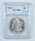 1878-S Morgan Silver Dollar MS62 ICG *3261