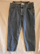Levis 550 Jeans Mens 40x30 Light Wash Blue Relaxed Fit Tapered Denim Pants