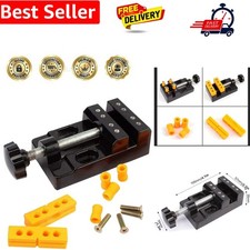 Mini Bench Clamp Flat Table Vice Adjustable Drill Press Vice for DIY Jewelry ...