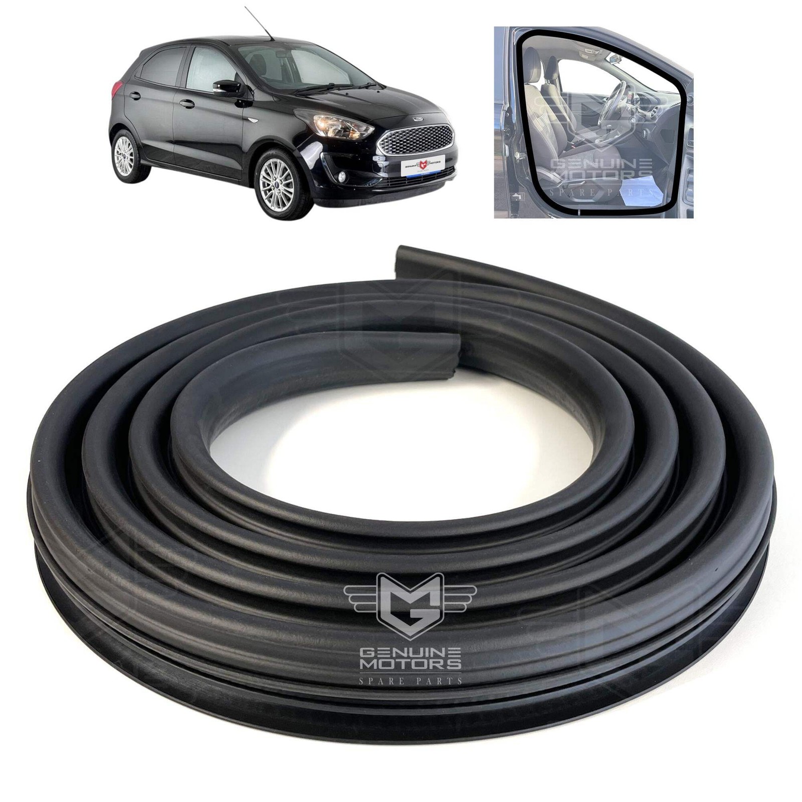 Front Door Inner Rubber Weatherstrip Seal Fits Ford Ka (Figo) III (MK3) 2016/21