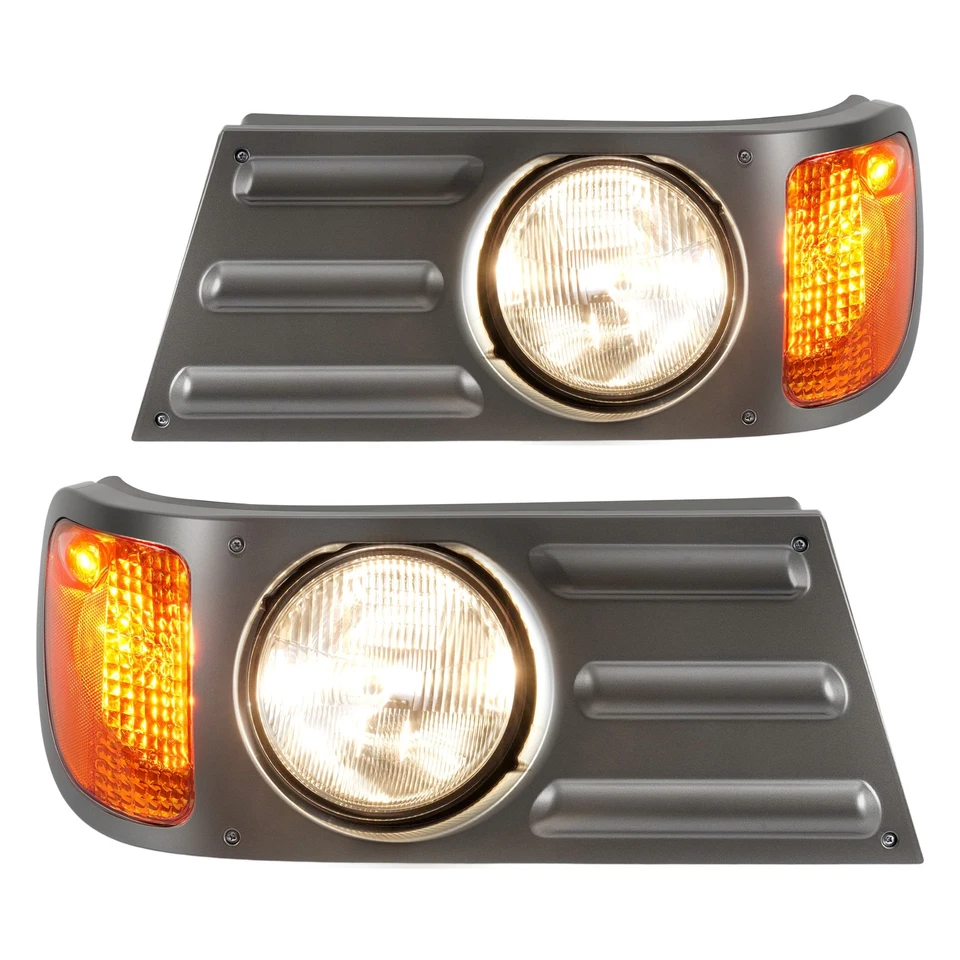 Faro gris luces de esquina bisel lado izquierdo derecho para camión Mack CV713 Foto 3 de 4