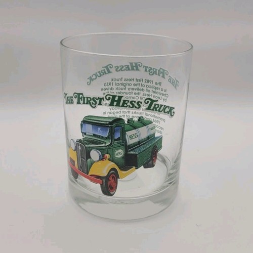 Hess 1996 Classic Truck Series Collectible Glass Clear Green Yellow Red Original