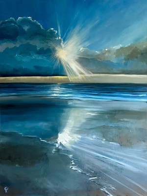 großes Ölgemälde Original Ostseeküste 120x90cm