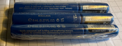 Rimmel 100% Waterproof Mascara 001 Black Mascara Brandneu Original