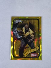 2025 Topps Chrome Marvel Luke Cage Yellow Lava Refractor #111