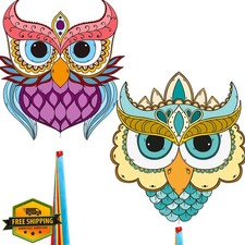 Kite Easy to Fly for Kids Adults Beginners Beach Park Owl Set