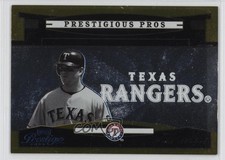 2005 Playoff Prestige Prestigious Pros Gold 7/50 Hank Blalock #PP-9 2g0