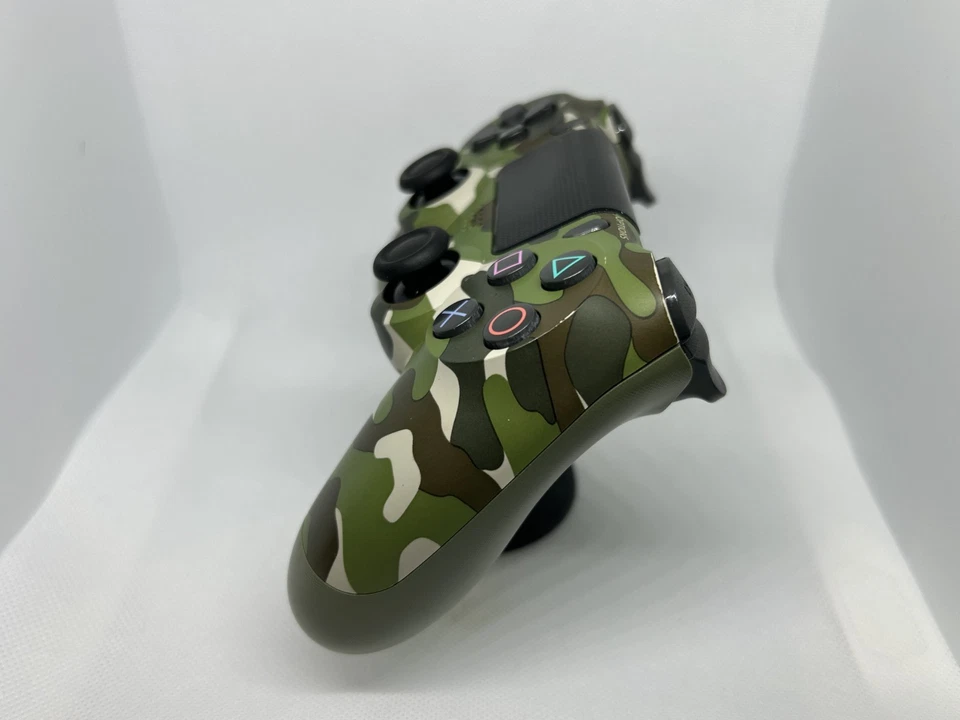 索尼 PS4 DualShock 4 控制器 - 绿色迷彩 - 升级霍尔效果摇杆 — 第 2/4 张图片