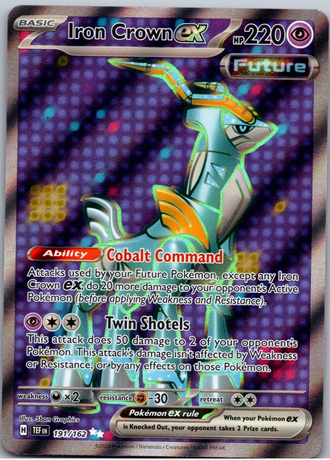 Iron Crown ex Ultra Rare SV05: Temporal Forces 191/162 NM