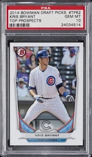 2014 BOWMAN DRAFT TOP PROSPECTS #TP62 KRIS BRYANT PSA 10