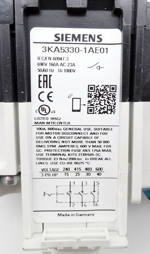 Siemens 3KA5330-1AE01 690V 160A Lasttrennschalter / switch disconnector -unused- - Picture 3 of 7