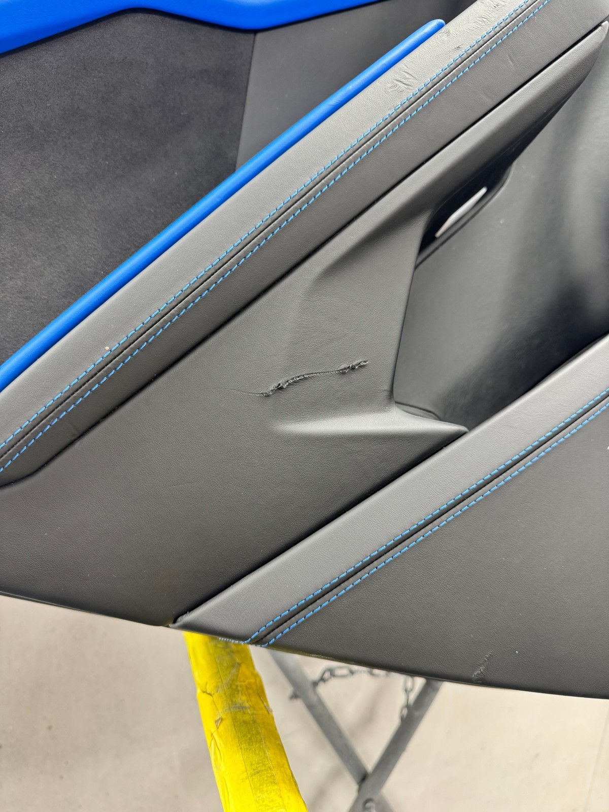 Lamborghini Urus Door Panel Left Rear 4ML867307 OEM Blue Leather