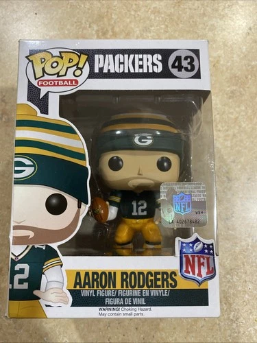 NEW Funko POP! NFL Aaron Rodgers Green Bay Packers Football Wave 3 #43