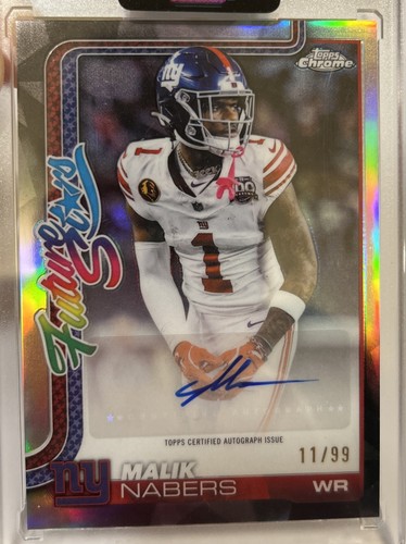 2025 Topps Chrome - Future Stars Malik Nabers Auto 11/99 #FSA-MN🔥