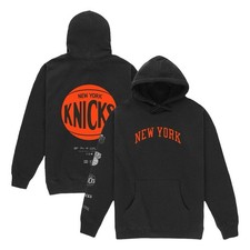 Mitchell  Ness Black New York Knicks Franchise Evolution Pullover Hoodie
