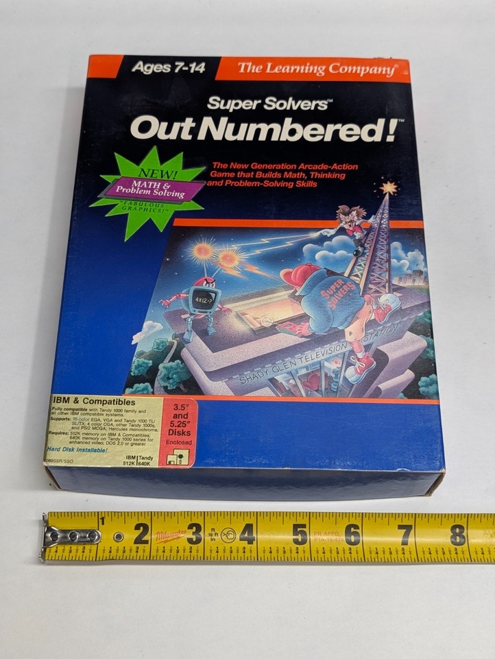 Vintage Learning Company Super Solvers Out Numbered! Math Computer Game ...