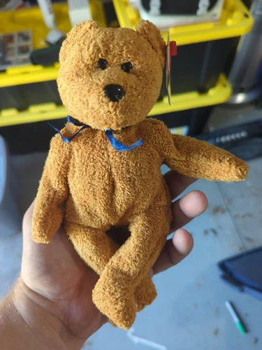 Ty Beanie Baby Teddy Bear Fuzz Light Brown July 23 1998 Retired Vintage New Tags