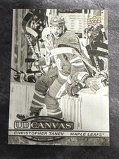 2025-26 Upper Deck UD Canvas Black & White Christopher Tanev Toronto Maple Leafs