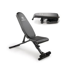 Marcy Foldable Adjustable Utility Weight Bench, Strength Training Home Gym fo...