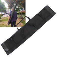 (Black)1.3M Fishing Pole Storage Bag Foldable Rod Carry Case Portable Fishi