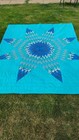 đź’™Elegant Vintage Radiant Star Quilt 104" X 87" Hand Quilted Beautiful (Dss)