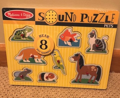 Brand-New Melissa & Doug Pets Sound Puzzle (8 Pet Sounds, Ages 2+)