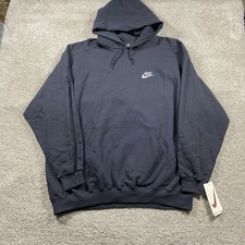 Vintage 90s Nike Hoodie Size 2XL USA Made Deadstock NWT NOS Fleece Swoosh Black