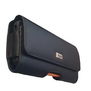 Reiko Plus Size Black Leather Wallet Pouch Clip ( Plus Size Compatible with 